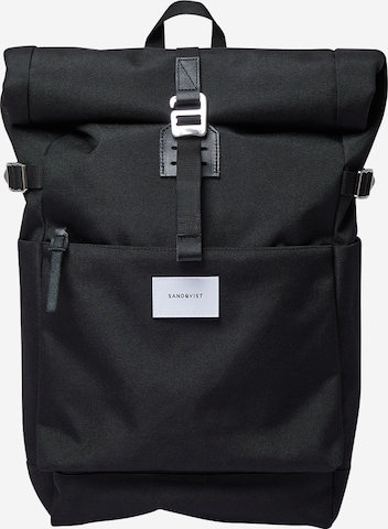 SANDQVIST Backpack 'Ilon' in Black: front