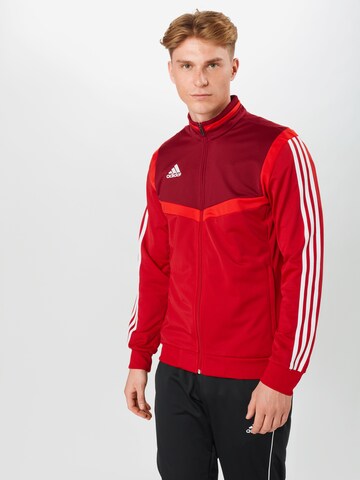 ADIDAS PERFORMANCE Training Jacket 'Tiro 19' in Red: front