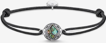 Thomas Sabo Bracelet 'Little Secret Coin Abalone' in Black: front