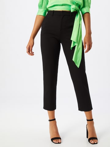 DRYKORN Regular Trousers with creases 'Search' in Black: front