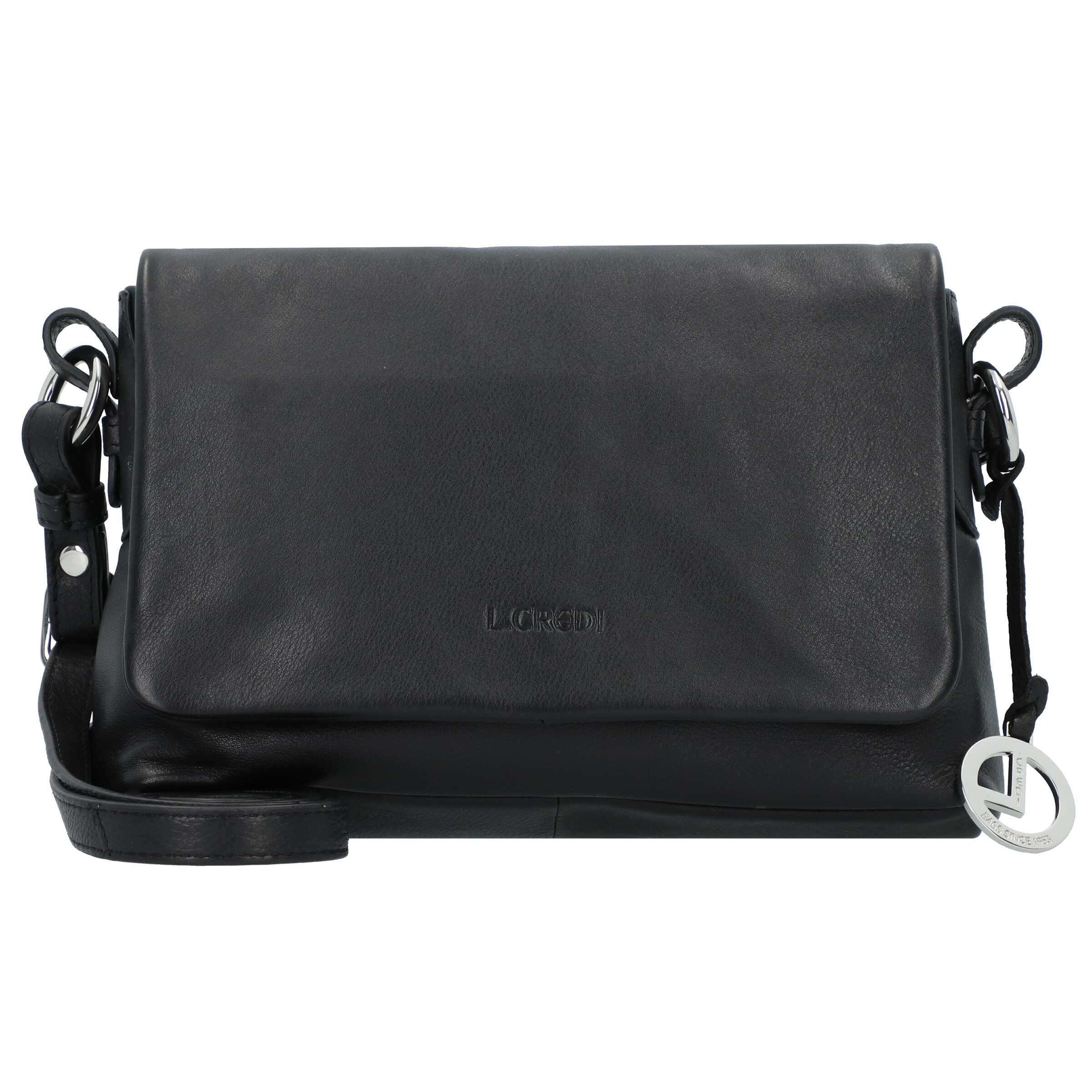 Sac à bandoulière 'Silke' L.CREDI en noir : devant