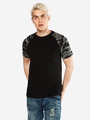 Urban Classics Shirt in Zwart: voorkant