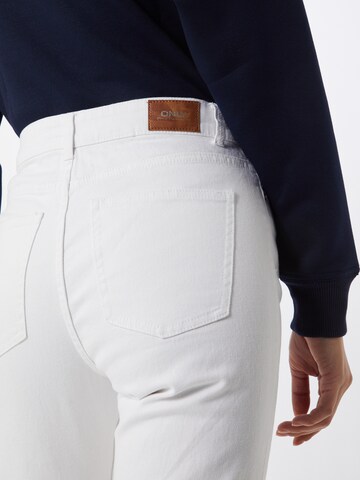 ONLY Slimfit Farkut 'Emily' värissä valkoinen