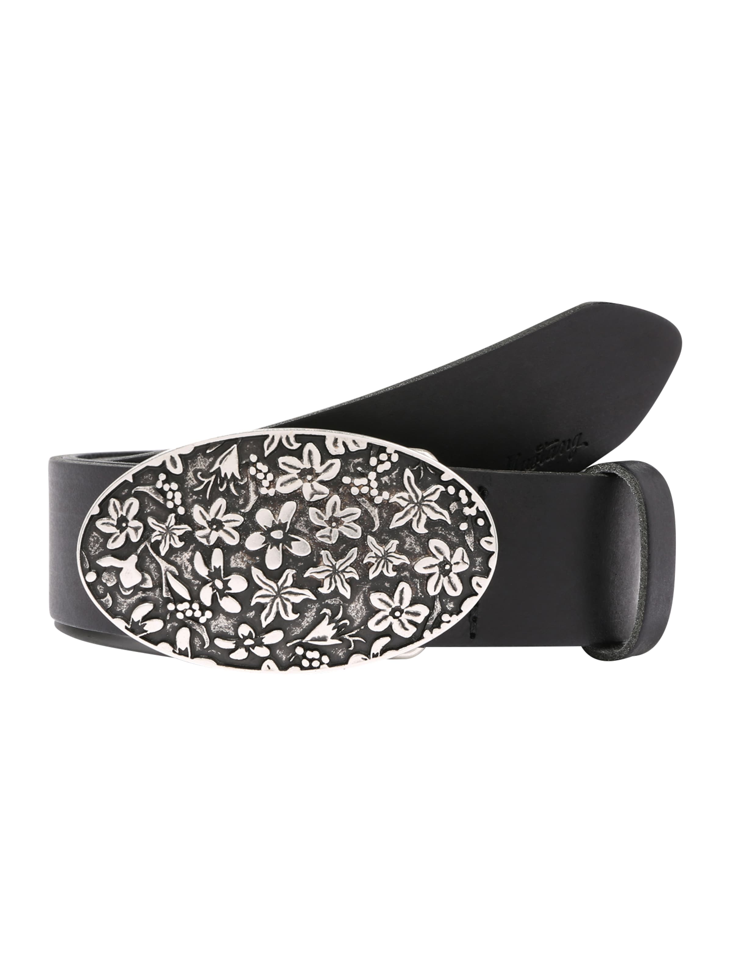 Ceinture MUSTANG en noir : devant