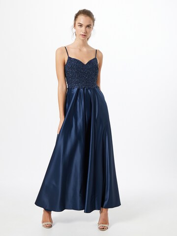 Unique Evening dress in Blue: front