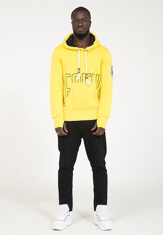 Sweat-shirt PLUS EIGHTEEN en jaune