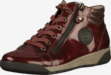 Jenny High-Top Sneakers in Red: front