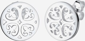 ELLI Earrings 'Ornament' in Silver: front