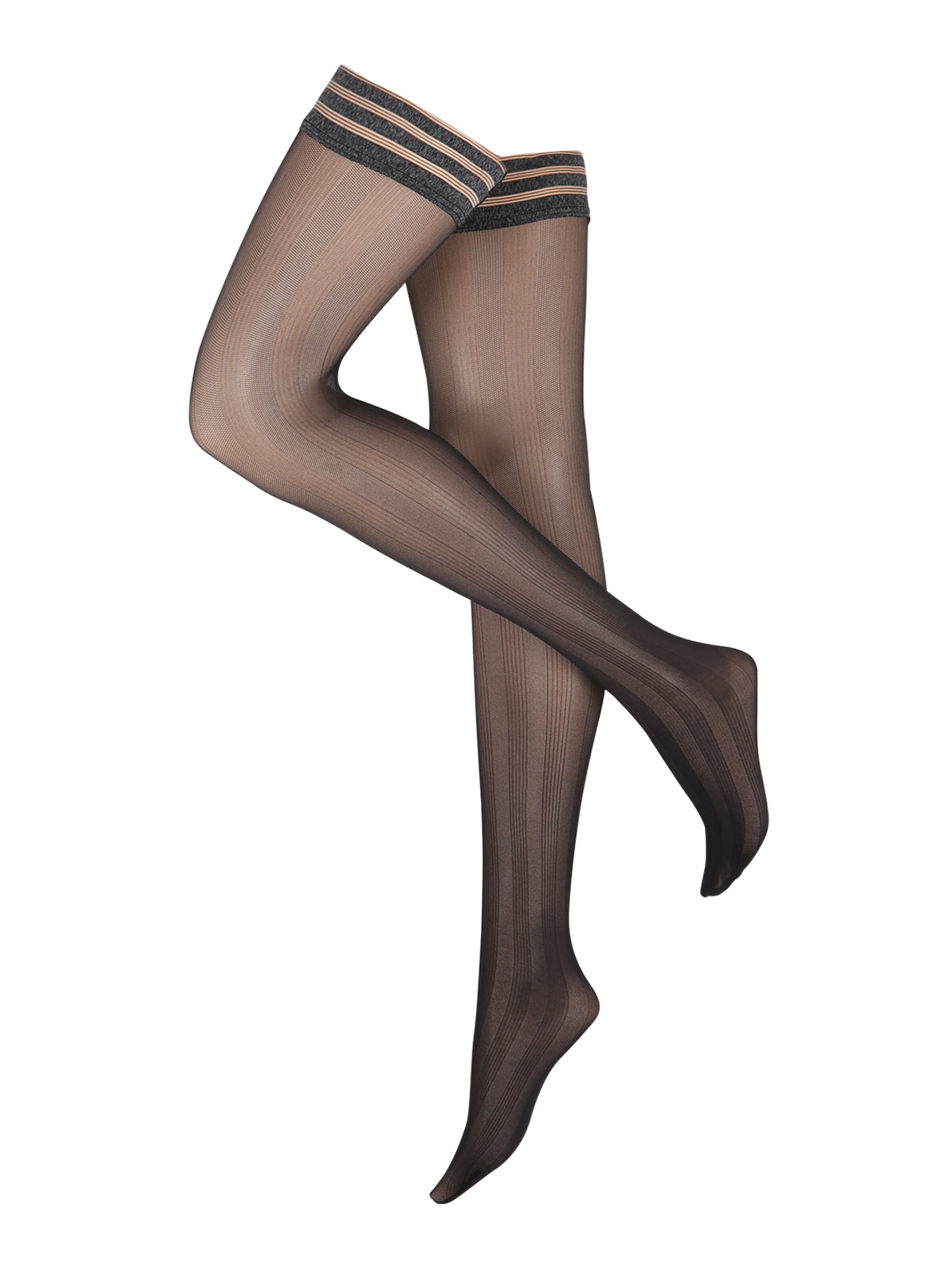 FALKE - Overknee kousen 'Soundless N.STU' in de kleur Marine