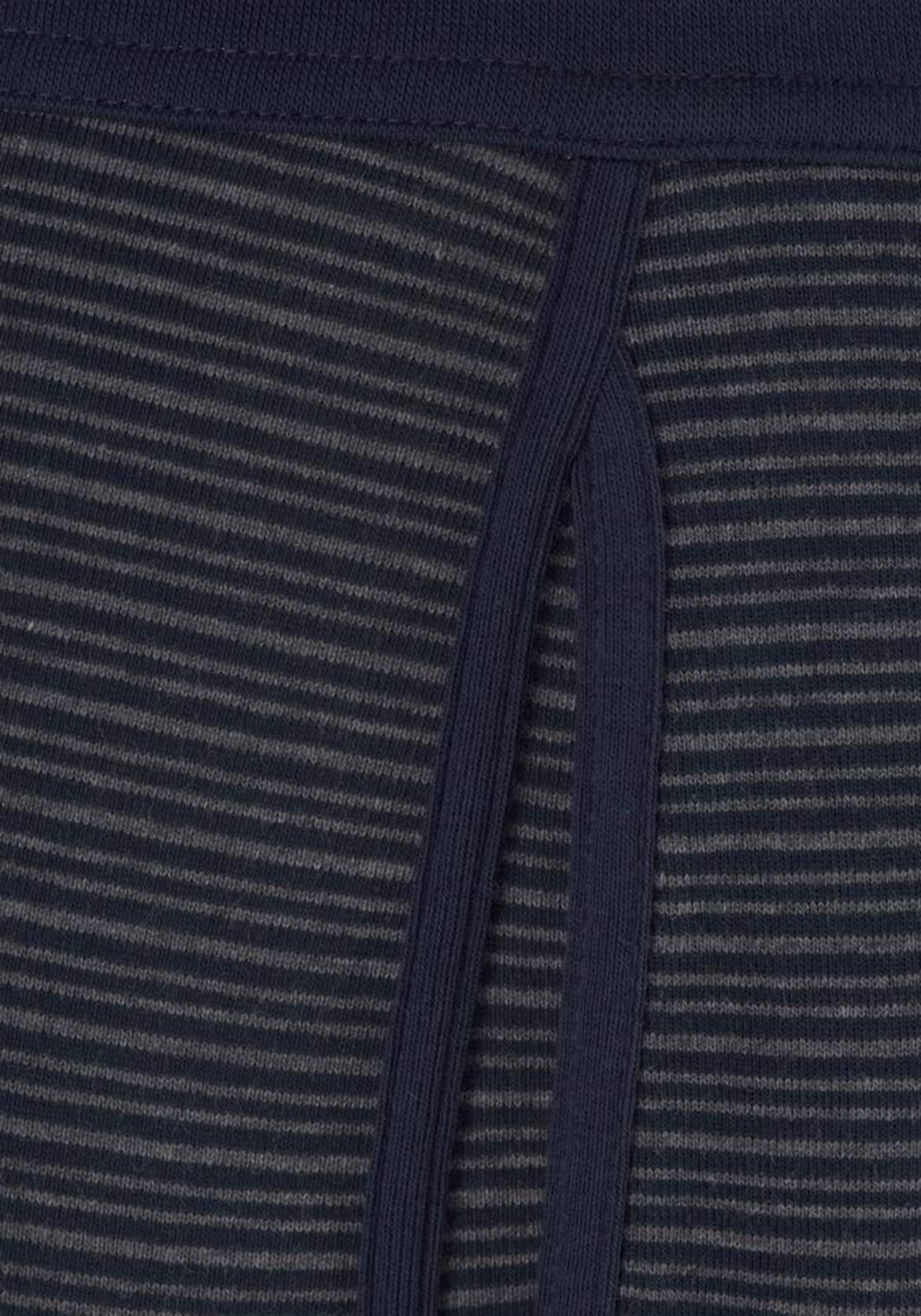 SCHIESSER Unterhose 'Feinripp Melange' in Blau