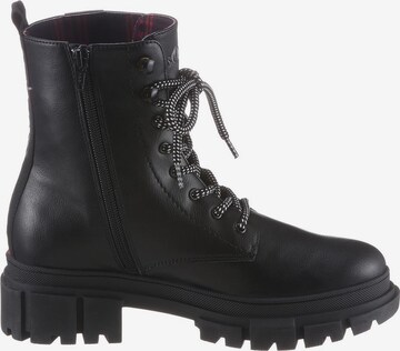 s.Oliver Lace-Up Ankle Boots in Black