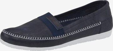 ANDREA CONTI Classic Flats in Blue: front