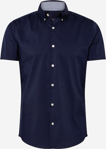 BURTON MENSWEAR LONDON Button Up Shirt in Blue: front