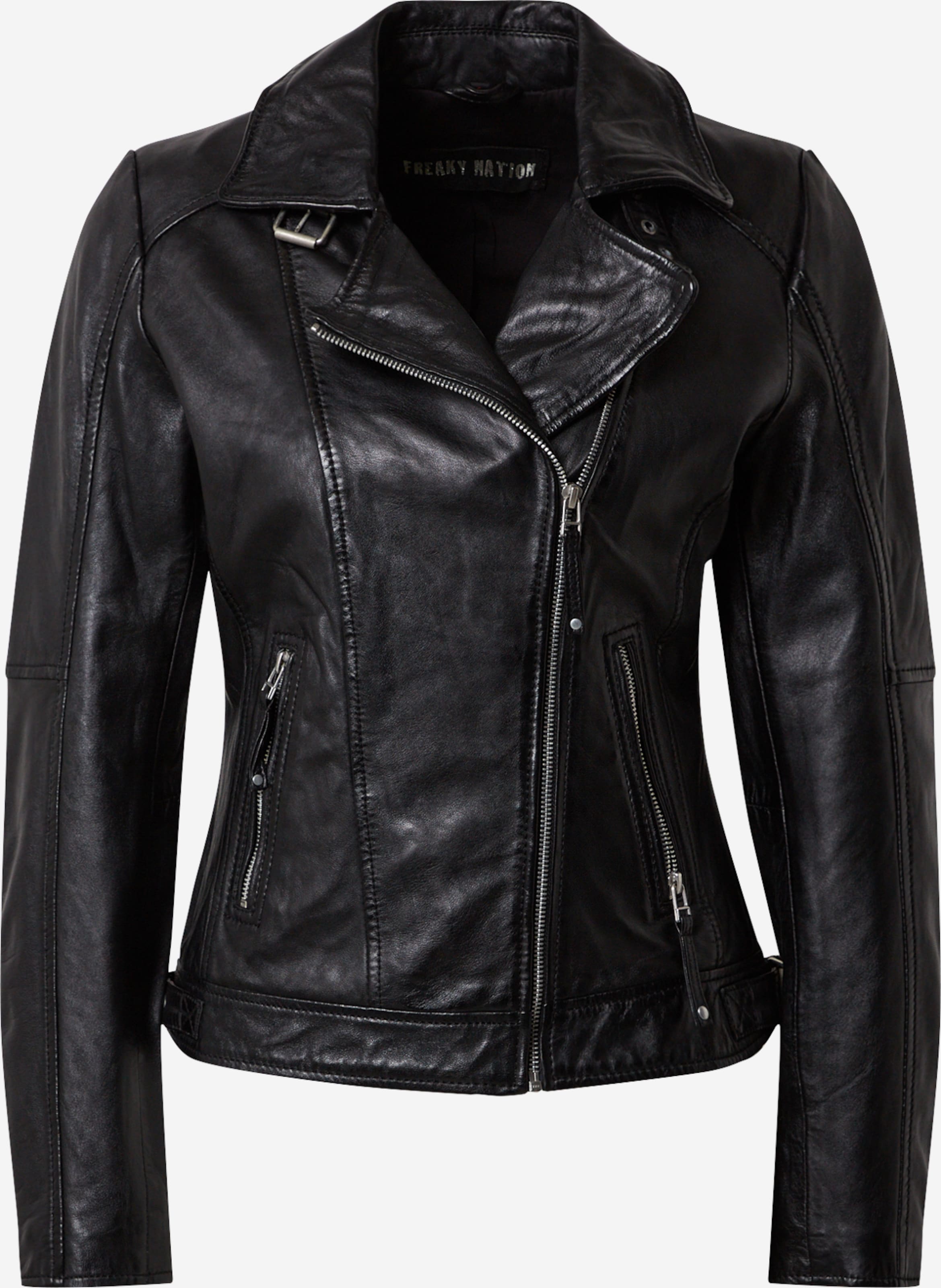 FREAKY NATION Lederjacke 'Sheep Fancy-FN' in Schwarz | ABOUT YOU