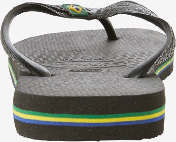 HAVAIANAS Žabky 'Brasil' - Čierna: zadná strana