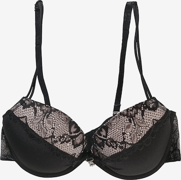 LASCANA Push-up Bra in Black: front