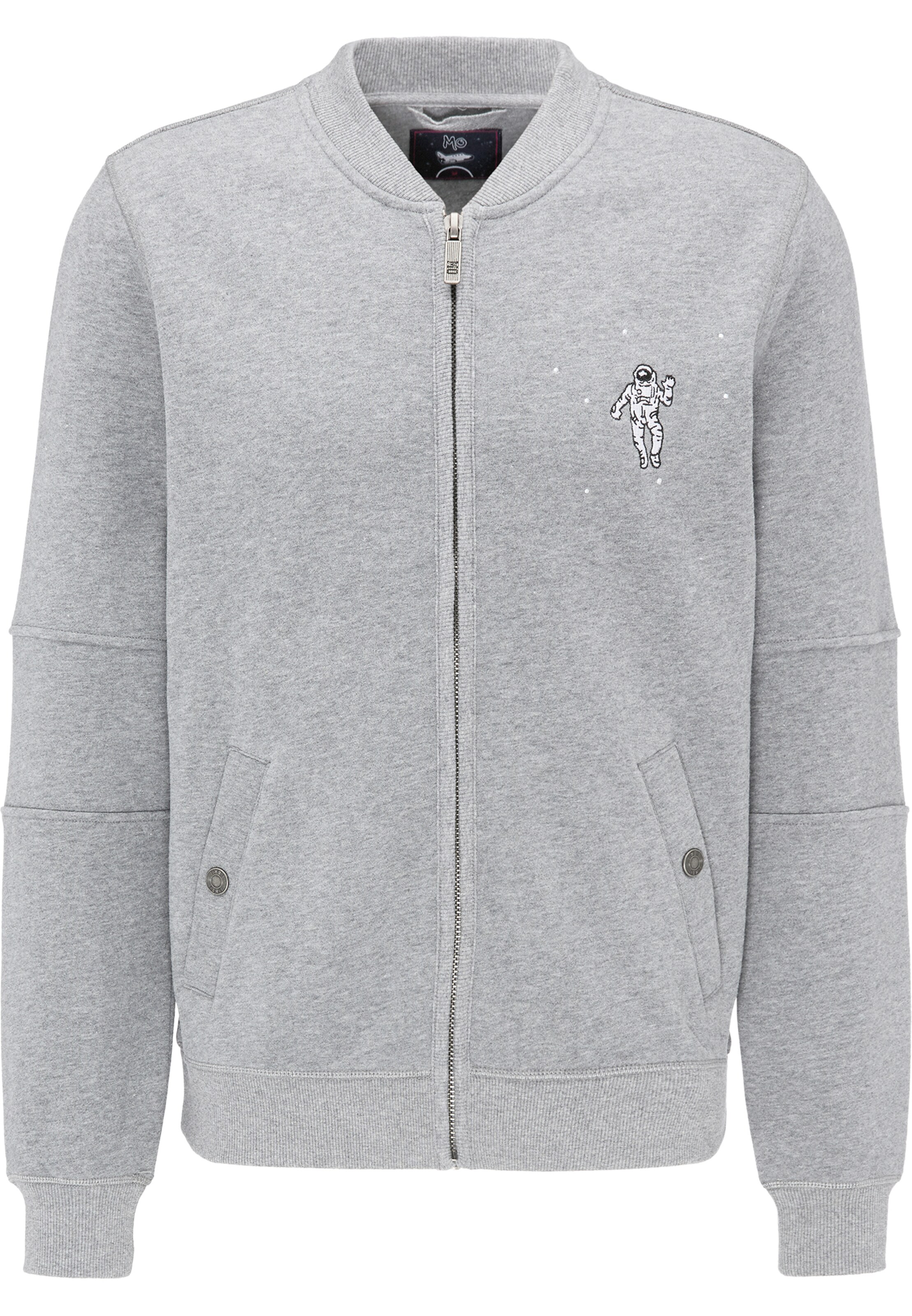 MO - Sweatvest in de kleur Grijs gemêleerd