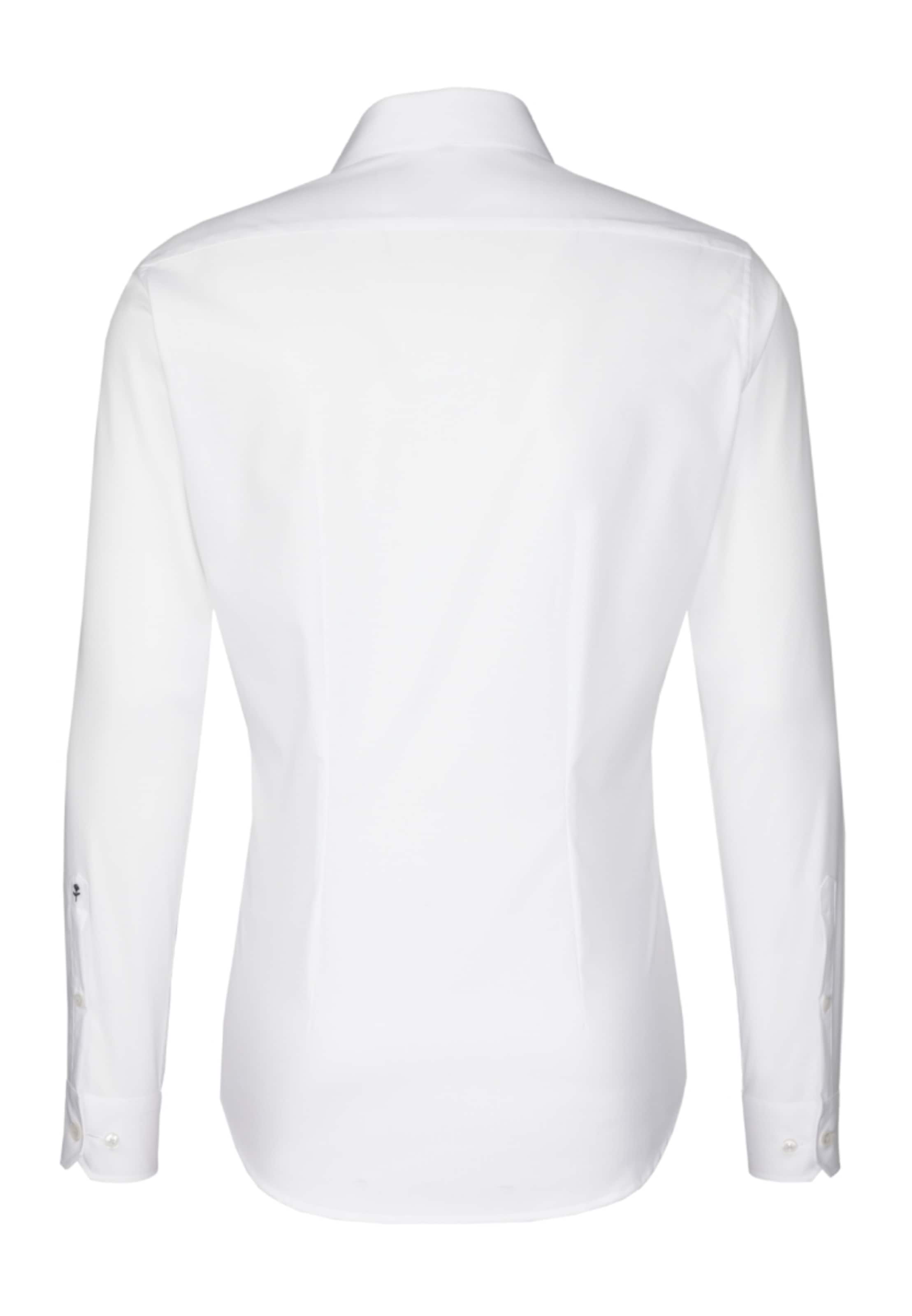 SEIDENSTICKER Slim fit Πουκάμισο για το γραφείο σε λευκό