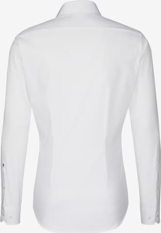 SEIDENSTICKER Slim fit Poslovna srajca | bela barva