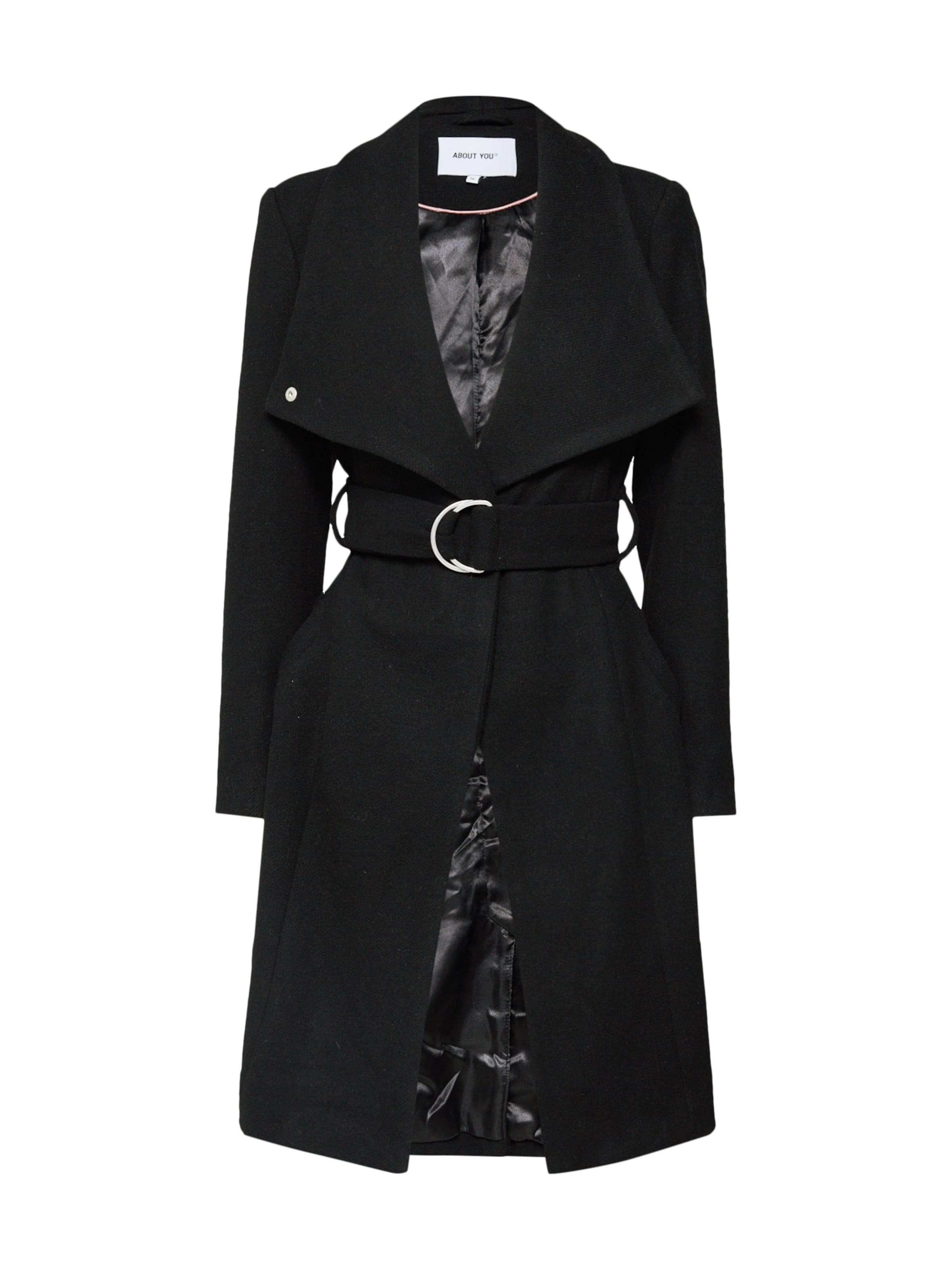 ABOUT YOU Ανοιξιάτικο και φθινοπωρινό παλτό &#x27;Alma&#x27; σε μαύρο: μπροστά