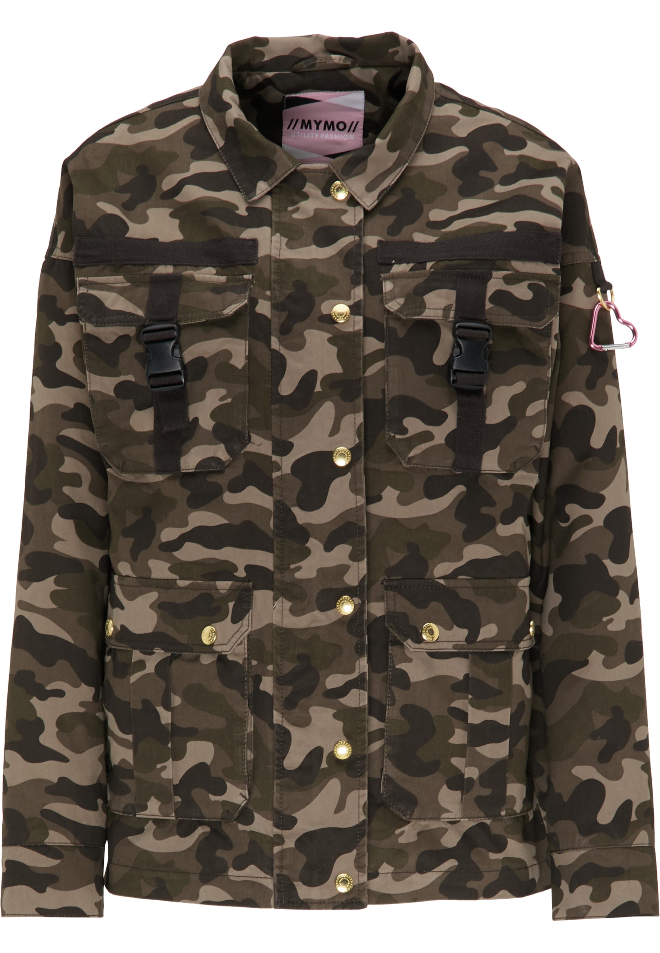 MYMO Starpsezonu jaka, krāsa - bēšs / brūns / tumši brūns, Preces skats