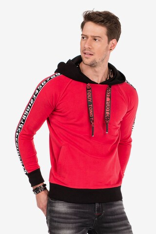 CIPO & BAXX Sweatshirt 'CL307' in Red: front