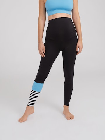 Hey Honey for EDITED Skinny Sportbroek 'Maternity Surf Style' in Zwart