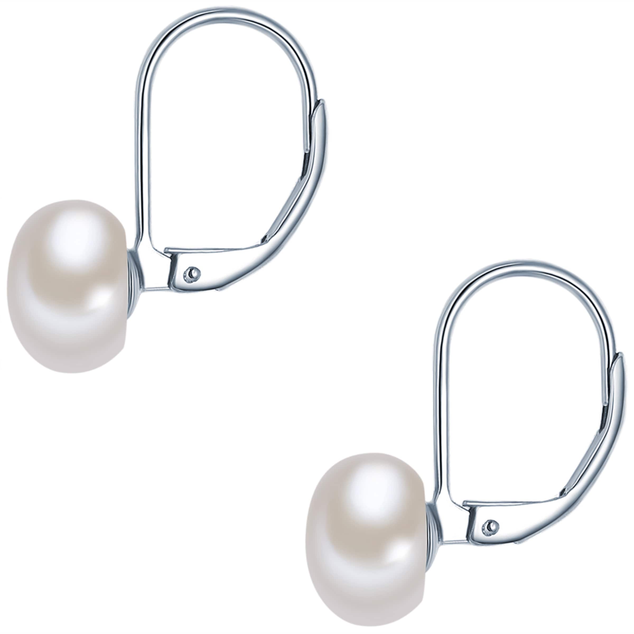 Valero Pearls Earrings in Silver