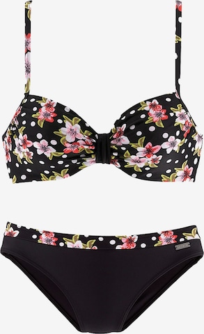 LASCANA T-skjorte Bikini i svart: forside