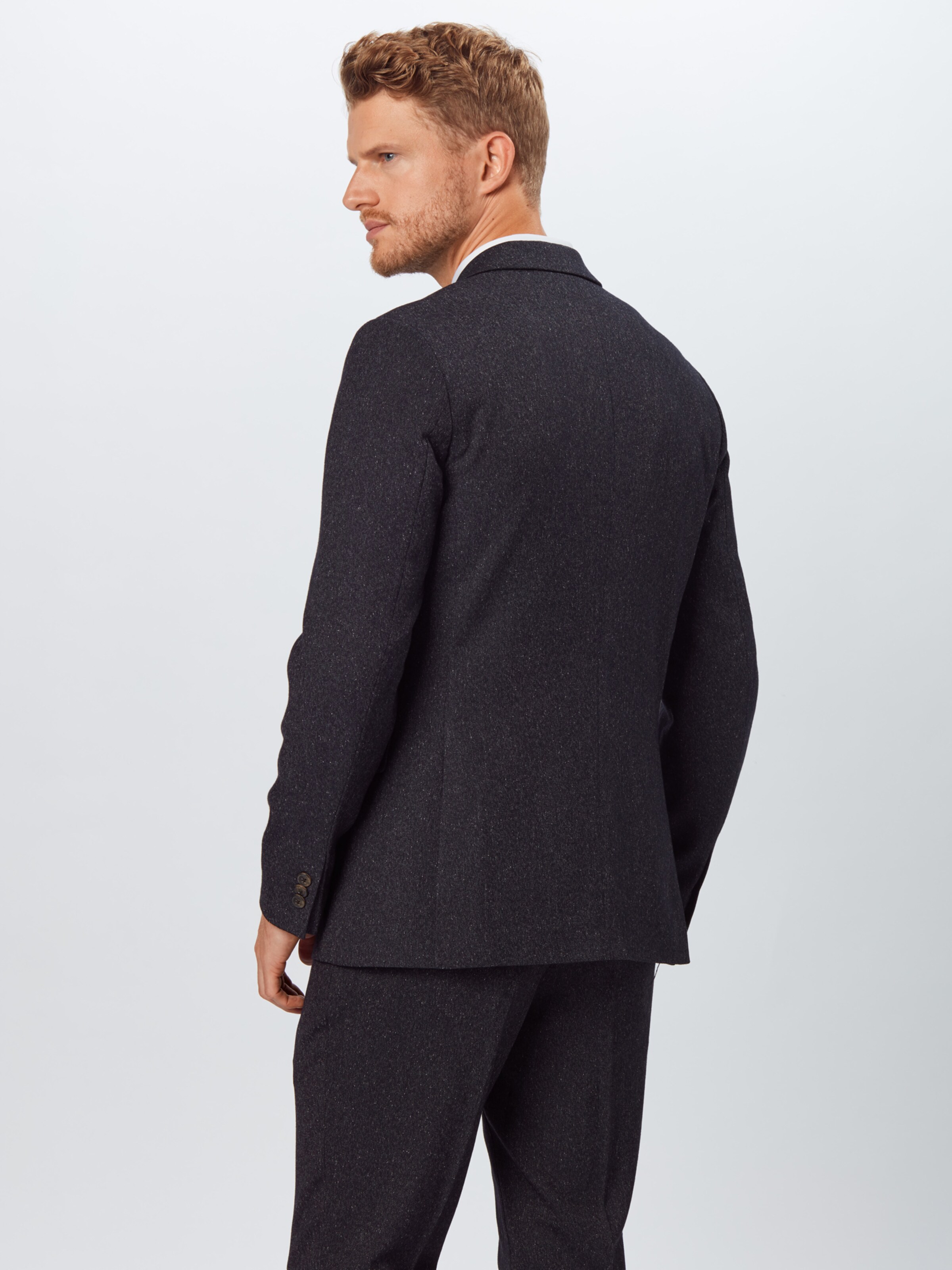 JACK & JONES Costume 'CARSON LIAM' en bleu marine: Vue de dos