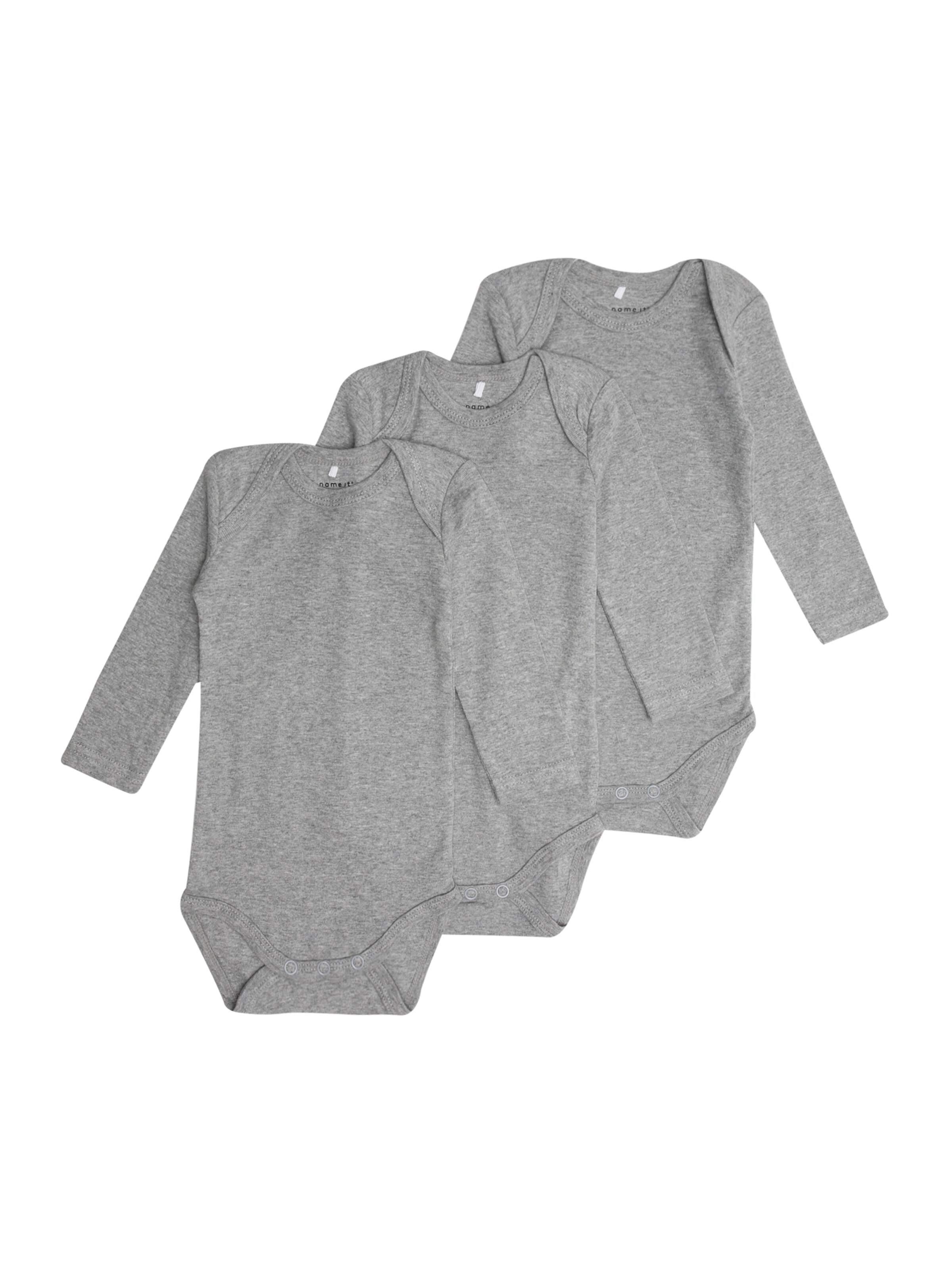 NAME IT - Rompertje/body in de kleur Grijs gemêleerd