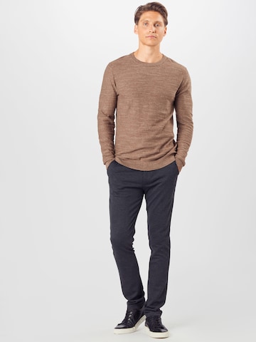 Skinny Pantalon chino 'Napa' BLEND en gris