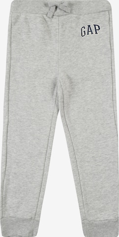 GAP Tapered Broek in Grijs: voorkant