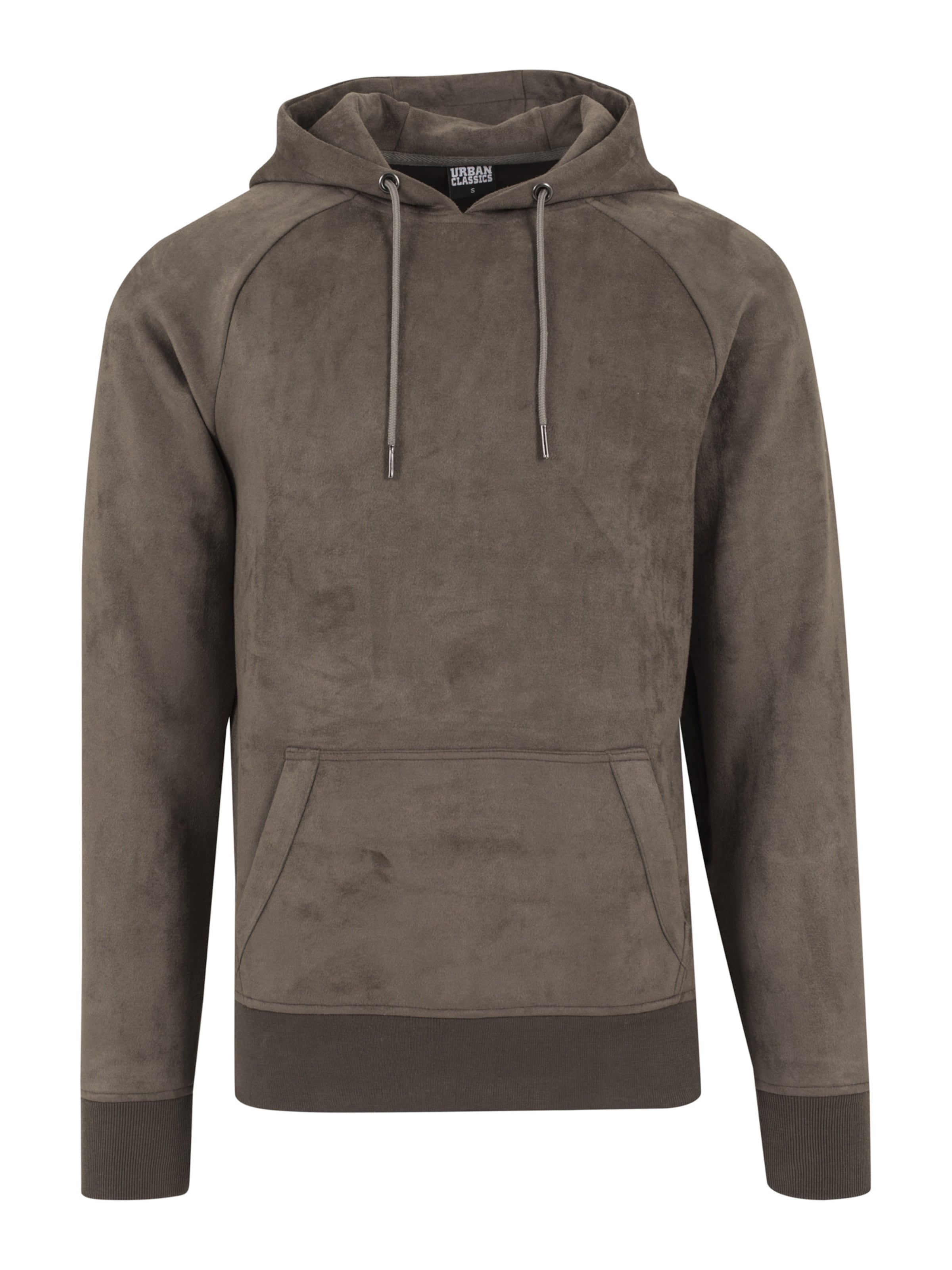 Bluză de molton de la Urban Classics pe verde: față