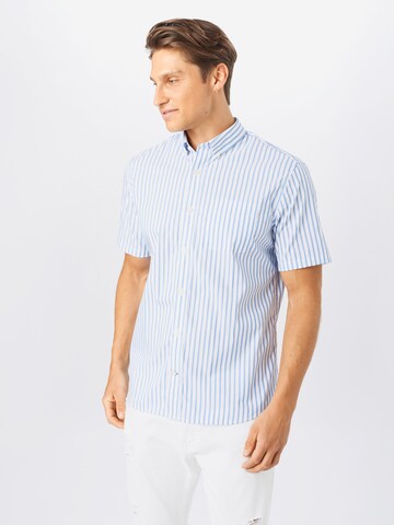 GAP Slim fit Button Up Shirt 'PERFORMANCE' in Blue: front