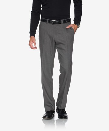 BRAX Regular Pleated Pants 'Jan 317' in Grey: front