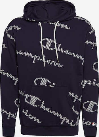 Coupe regular Sweat-shirt Champion Authentic Athletic Apparel en noir : devant