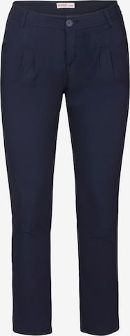 Coupe slim Pantalon chino SHEEGO en bleu : devant