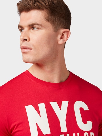 TOM TAILOR T-Shirt in Rot
