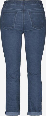 SAMOON Slimfit Hose in Blau