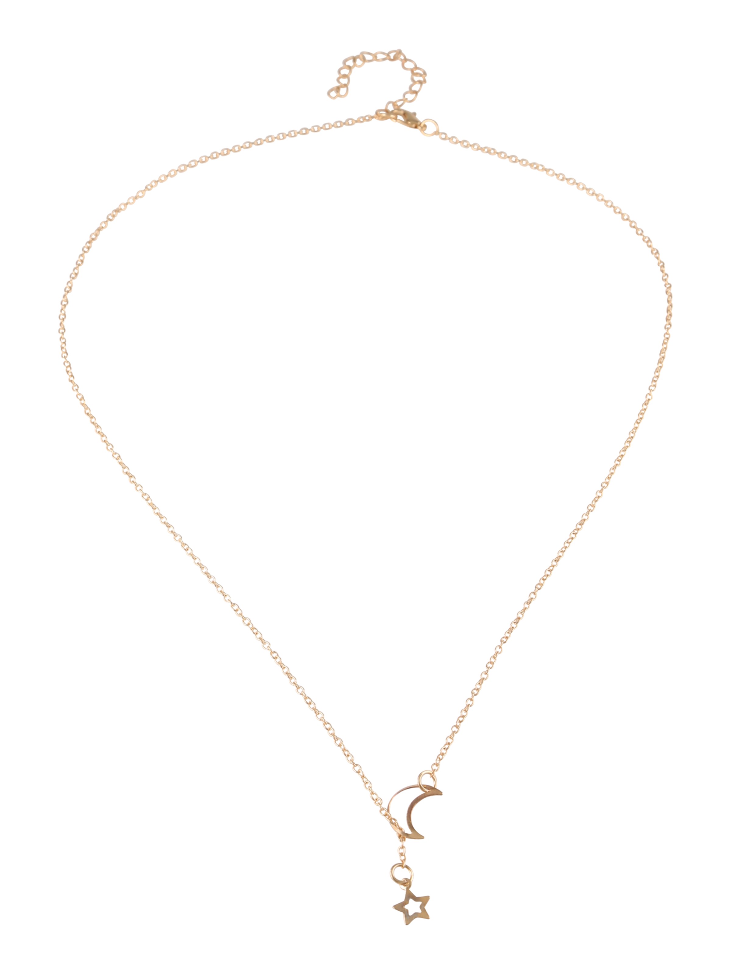 We Are Flowergirls - Kette 'Sky & Moon Necklace Gold' in gold