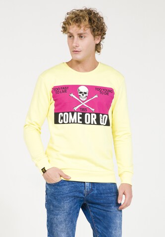 PLUS EIGHTEEN Sweatshirt in Gelb: predná strana