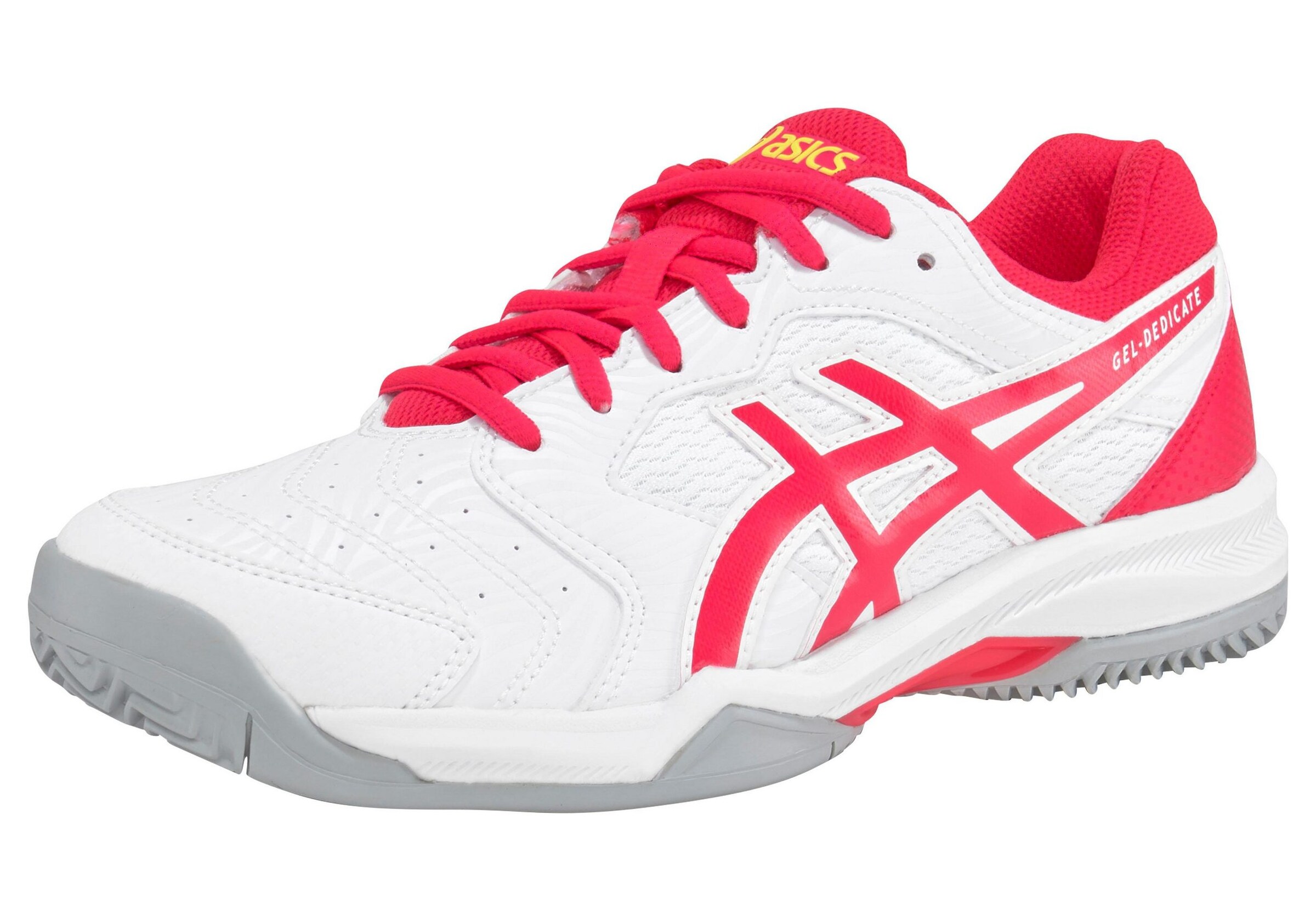 ASICS - Tennisschuh 'Gel-Dedicate 6 Clay' in hellrot