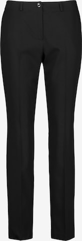 GERRY WEBER Regular Pleated Pants in Black: front