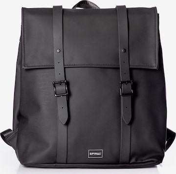 SPIRAL Backpack 'CROWN' in Black: front