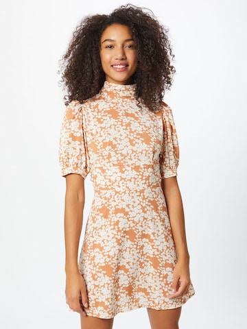 Fashion Union Šaty 'Venus' – oranžová: přední strana