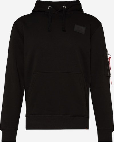 ALPHA INDUSTRIES Sweatshirt in de kleur Rood / Zwart / Wit, Productweergave