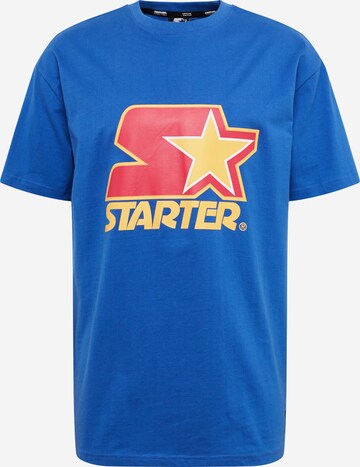 T-Shirt Starter Black Label en bleu : devant