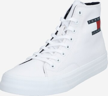 Baskets hautes Tommy Jeans en blanc : devant