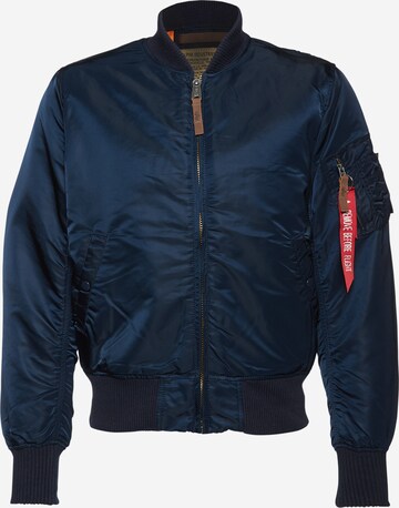 ALPHA INDUSTRIES Tussenjas in Blauw: voorkant